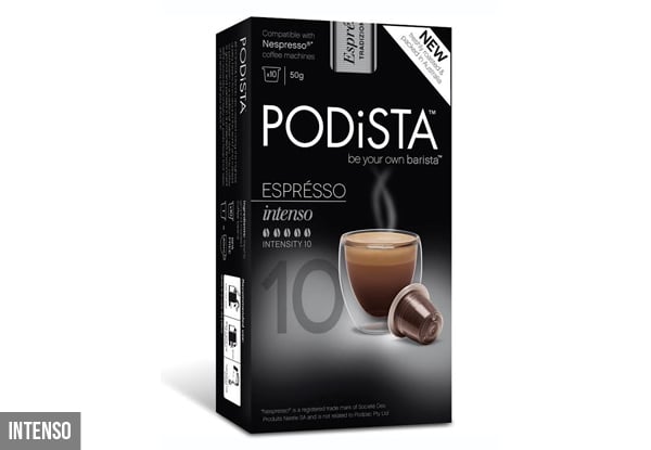 60 Coffee Pods Compatible with Nespresso Machines - Three Blends Available