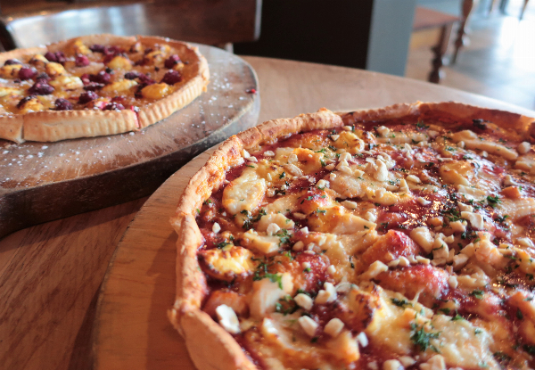 One Large Pizza & One Dessert Pizza to Share - Option for Dessert Pizza Only or Two Medium Pizzas Available - Valid at Church Corner Location Only