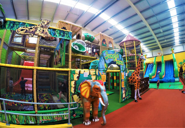 Junglerama Birthday Party for up to Eight Kids incl. Little Cubs Food Package, Unlimited Play, Birthday Hats, Party Tent Setting, Party Table Setting & More - Hutt Park Location - Valid from 27th December 2022