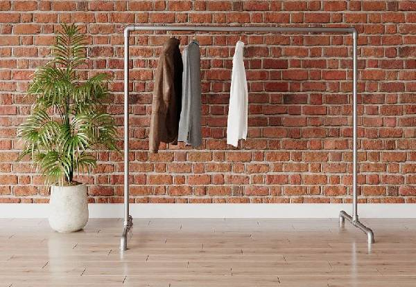 Industrial Freestanding Pipe Clothing Rack Range - Six Options Available