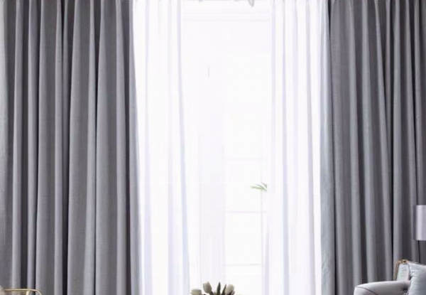 Blockout Curtain Drape - Available in Three Colours & Eight Sizes