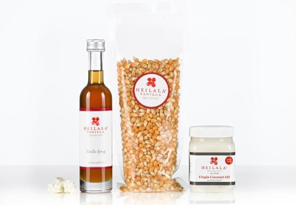 $21 for a Heilala Vanilla Posh Popcorn Three-Piece Pack with Free Shipping