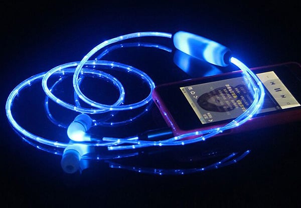 $19.99 for a Pair of LED Headphones – Available in Pink, Blue or Green