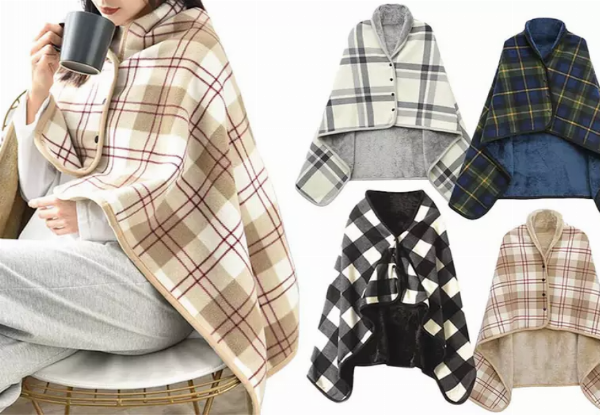 Wearable Blanket with Buttons - Available in Seven Colours & Option for Two-Pack