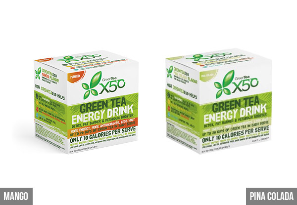 $59 for 60 Sachets of Greentea X50 - Available in Six Flavours