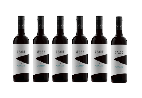 Six-Pack Shark Block Shiraz 2020 McLaren Vale - Option for 12-Pack