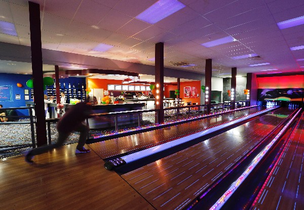 One Game of Bowling for One Person incl. 8" Pizza & Shoe Hire - Option for Family Game incl. 8" Pizza, Chips & Shoe Hire