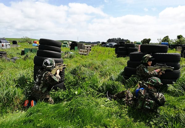 $5 for One Hour of Outdoor Laser Tag Taste Play for One Person