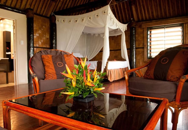 Four-Night Fijian Deluxe Seaview Bure for Two Adults with Option for a Family Retreat - Both Options incl. Tropical Daily Breakfast, One Free 30-Minute Massage & Complimentary Resort Activities