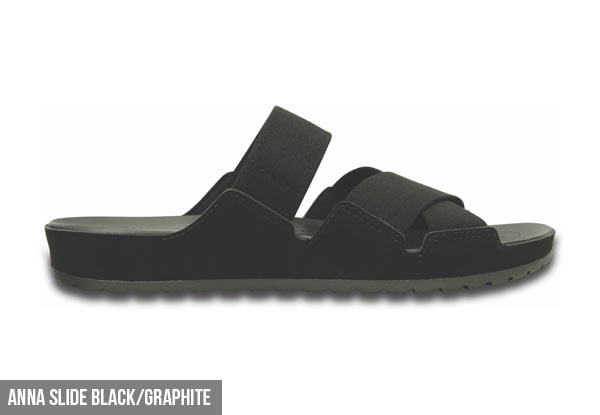 $40 for a Pair of Crocs Anna Slides or Sandals Available in Three Styles