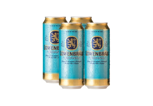 Four-Pack of Lowenbrau Lager 500ml