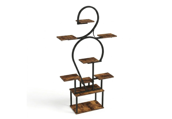 Six-Tier Curved Plant Stand