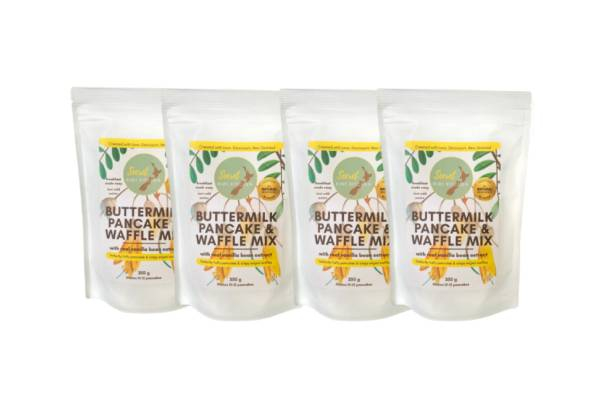 Secret Kiwi Kitchen Four-Pack Pancake & Waffle Mix Bundle