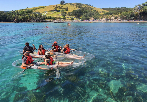 60-Minute Clear Kayak Hire at Goat Island for Two People - Option for 90-Minute Clear Kayak Hire for Two People - Valid Weekends Only