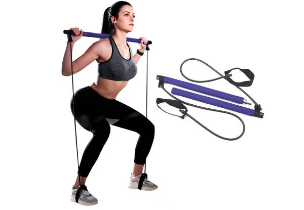 Portable Pilates Bar Kit with Resistance Band - Available in Two Colours