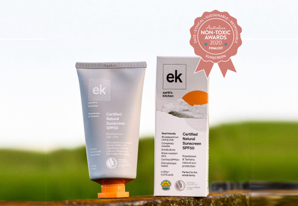 Earth's Kitchen SPF 50+ Sun Protection - Natural Family Kawakawa & Tamanu Sunscreen