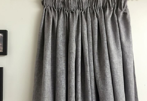 Ready-Made Pair of Curtains - Available in Two Colours & Eight Sizes
