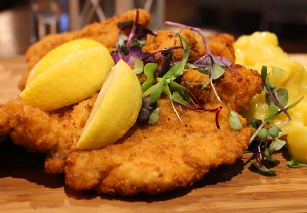 $39 for a Traditional Oktoberfest Dinner or Lunch Experience incl. One Main or Sharing Main & a Glass of Beer or Wine for Two People - Options Available for Four & Six People (value up to $219)
