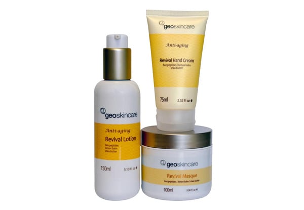 $64.35 for a Geo Anti-Aging Skincare 3-Piece Combo Pack (value $128.70)