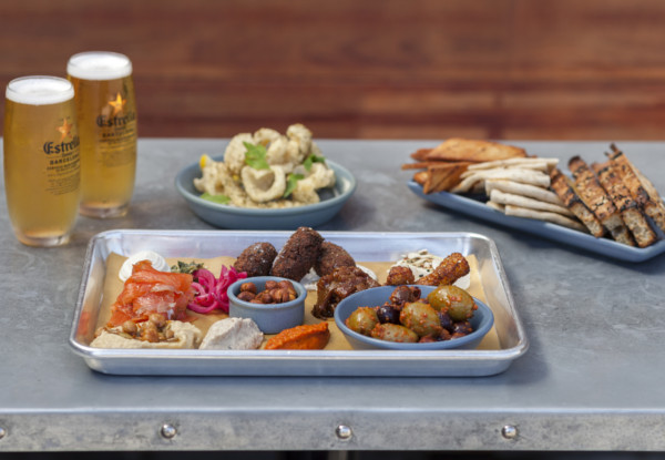 Mediterranean Platter & Two Drinks for Two or More People - Valid Seven Days