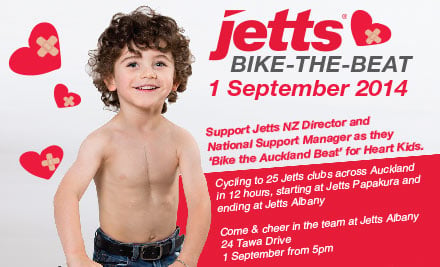 Jetts Fitness & Heart Kids Bike the Beat Charity Event