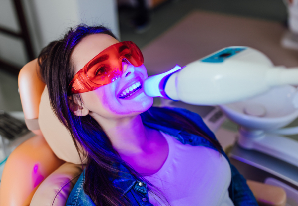 90-Minute Teeth Whitening LED Light Treatment for One