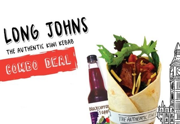 $7.50 for a Long John Kiwi Kebab & Juice (value up to $14.20)
