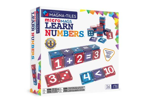 Magna-Tiles 56-Piece Learn Numbers - Option for Two