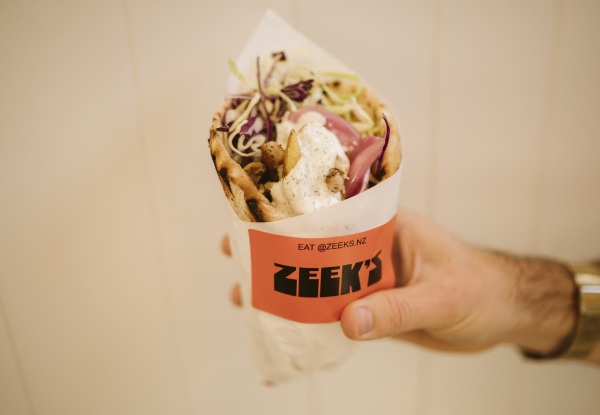 Any Two Single Sized Souvlakis - Option for Four Souvlakis & Choose Between Chicken, Lamb, Falafel & Halloumi or The Fresh Special of the Month