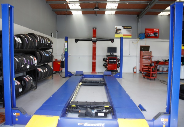 Wheel Alignment Package incl. a Tyre Rotation, Pressure Check & Visual Safety Check for a Japanese Car - Option For 4WD or European Car