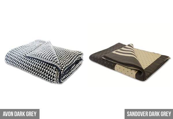 $99 for a Heavy Waverly Knitted Designer Throw or $89 for a Reversible Waverly Knitted Designer Throw - Variety of Colour Options with Free Shipping