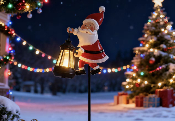 Solar Shower Outdoor Christmas Santa Lights - Available in Two Options