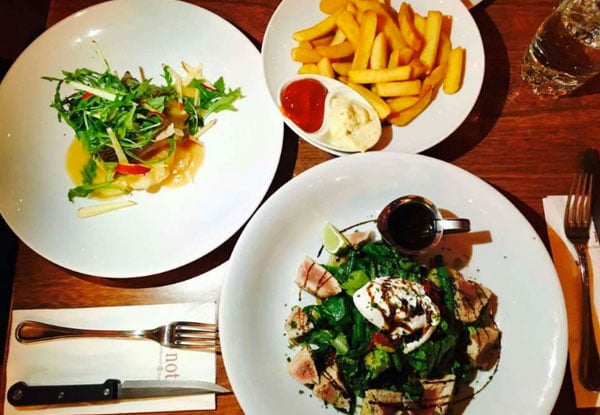 $60 Waterfront Dinner & Drinks Voucher for up to Three People