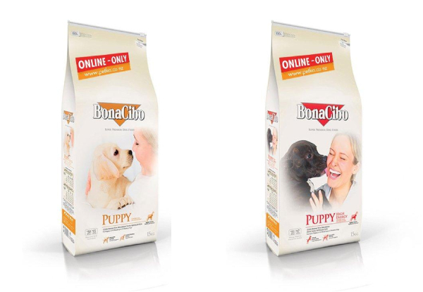 15kg BonaCibo Puppy Food Range - Two Flavours Available