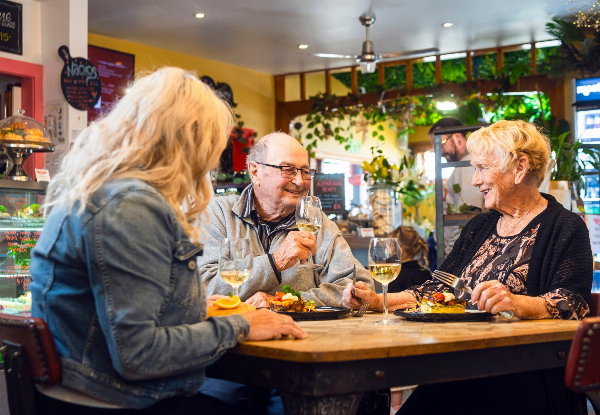 $49 Breakfast or Lunch for Two People with Drinks at The Main Street Deli & Cafe in Greytown Value $100 (Save 51%)