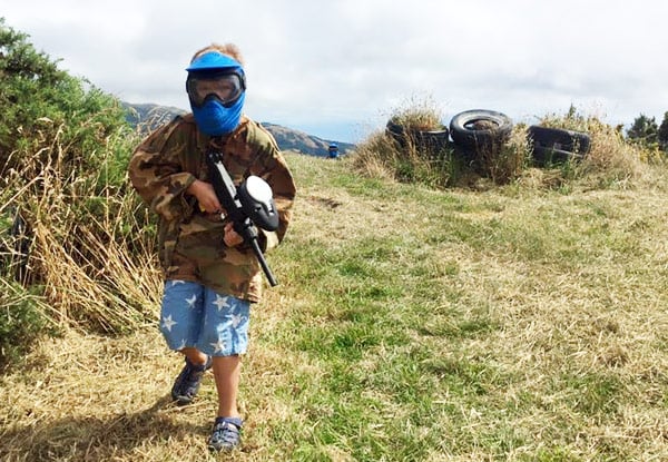 $14 for One Hour of Kids' Paintball incl. Unlimited Paintballs (value up to $30) - Suitable for Ages 8-12, Two Locations
