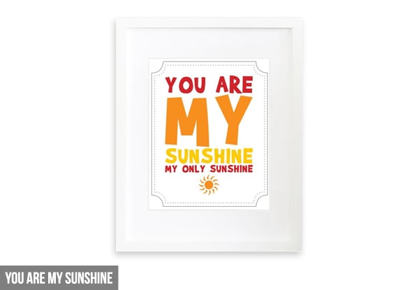 $29 for a Nursery Rhyme or Kiwiana Nursery Print – 11 Options Available