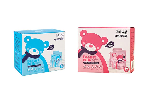 30-Pack of Breast Milk Storage Bags - Two Colours Available