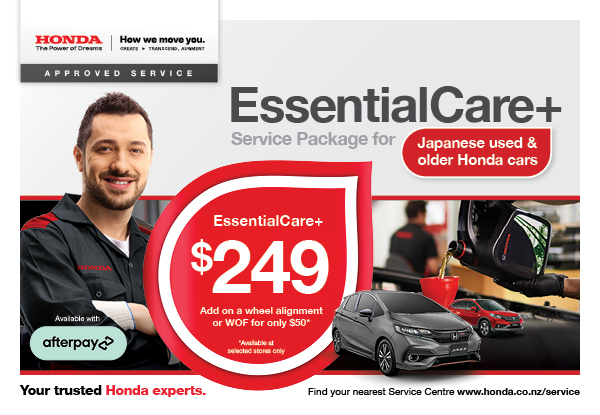 Honda EssentialCare+ Service 35-Point Check incl. Oil & Filter Change for Japanese Used Honda Vehicles & Honda Vehicles 2017 & Older - Option to incl. WOF or Wheel Alignment - 72-Hour Flash Sale - While Stocks Last - Finishes 11.59pm 19th Sept 2025