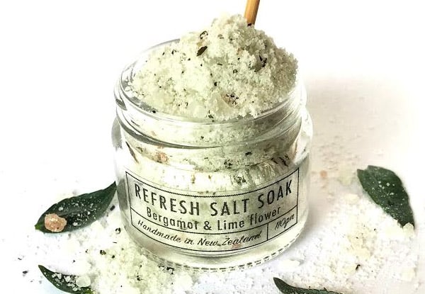 $9.50 for a Twig & Sable, NZ Made Salt House Refresh Salt Soak – Available in Eight Fragrances