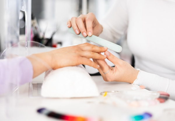 Buff, Shape & Shellac Polish for Hands or Feet - Options for Hands & Feet