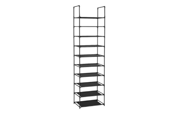 10-Tier Tall Shoe Rack Storage Shelf