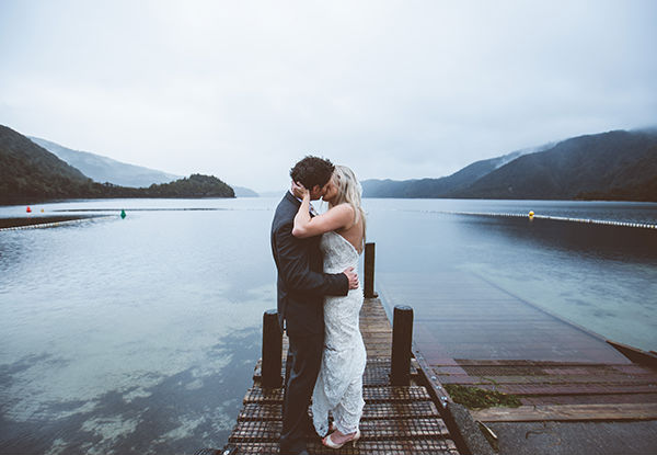40-Person Wedding incl. Lakefront, Glade or Lodge Ceremony, Meals, Beverages, Bride & Groom Accommodation, 40-Person Lake Cruise & More