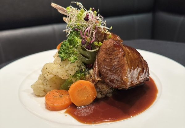 Dinner for Two People incl. Glass of Wine or Beer, & Valet Parking - Options for Two or Three Courses for up to Four People