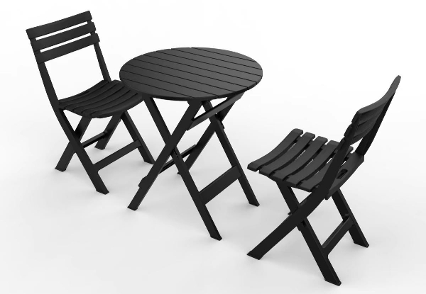 Sabo Outdoor Dining Table & Two Chairs Set 
- Available in Two Colours