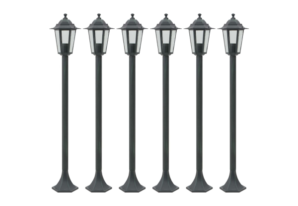 Six-Piece Garden Post Lights