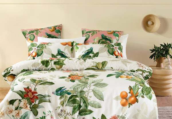 Amalfi Duvet Cover Set - Available in Four Sizes & Option for Extra Pillowcase - Elsewhere Pricing Starts at $149.99