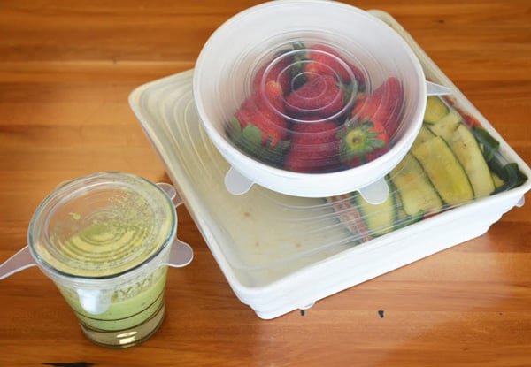 Six Stretchable Silicone Lids