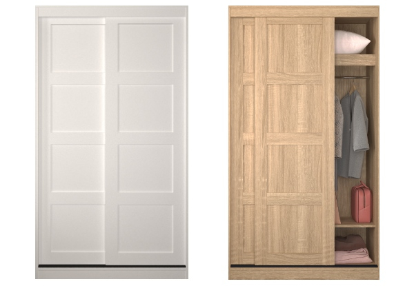 Wardrobe Sliding Door - Two Colours Available