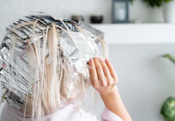 Full Head of Foils Package for One incl. Toner & Trim for Any Hair Length - Available at Two Locations